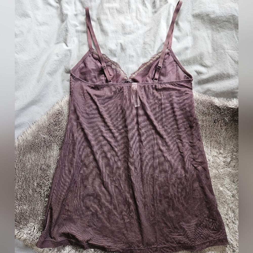 G&O negligee slip nighty sz M sheer floral like new - Picture 6 of 7